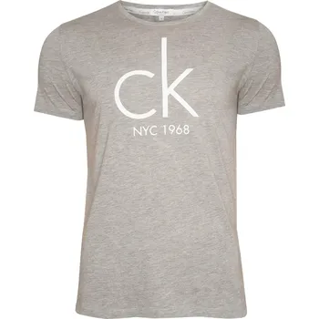Pánské tričko s krátkým rukávem KM0KM00189-020 - Calvin Klein L