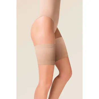Dámské punčochy Ochranný pásek na stehna 510 Satin thigh band - Gabriella 3-4 černá