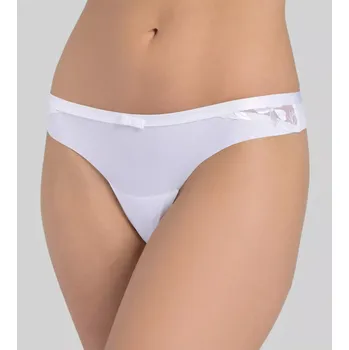 Dámské erotické kalhotky Tanga Sexy Angel Spotlight String - Triumph hedvábně bílá (00GZ) 0042