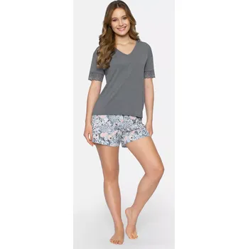 Dámské pyžamo Dolores Grafitové pyžamo - Babella XL
