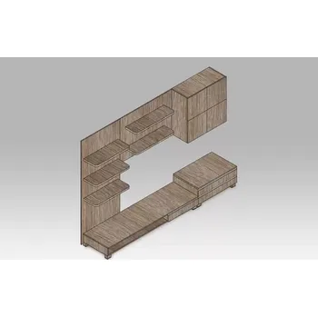 Obývací stěna Obývací stěna 9HQ08, barva noce - SLEVA 3% s kodem radost25