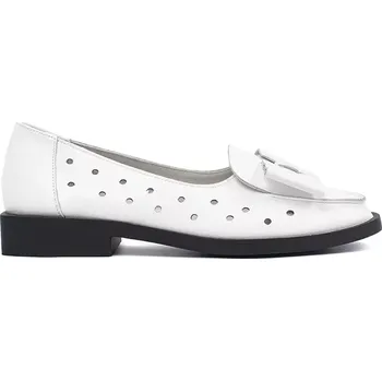 Dámské baleríny Exkluzívní bílé baleríny dámské bez podpatku 39