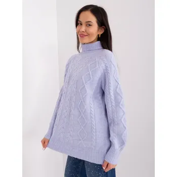 Dámský svetr Propojka AT SW 2355 2.12P světle fialová jedna velikost
