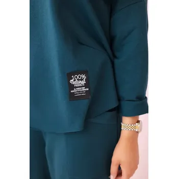 Bavlněná mikina kalhoty set námořní UNI