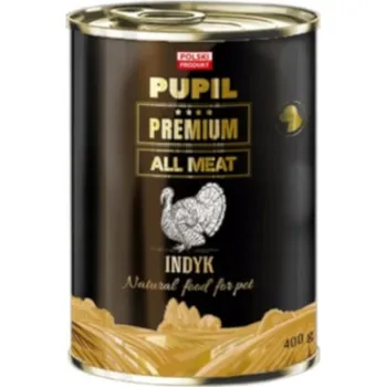 Krmivo pro psa PUPIL Premium Kompletní Masová Konzerva GOLD krůta 400 g