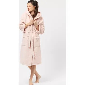 Dámské noční prádlo Dámský župan Key LGL 151 B24 S-XL pudrově růžová L/XL