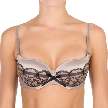 Podprsenka Podprsenka push-up 90413 hnědo-černá - Selmark 75B