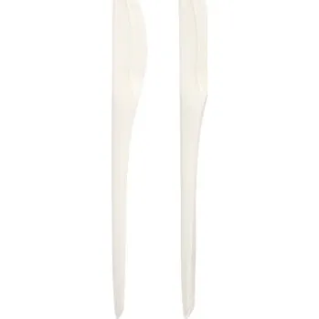 Jednorázové nádobí JEDNORÁZOVÝ biologicky rozložitelný Nůž na kukuřici CPLA 1,9 9 Cm bílý ( 50 Ks ) PAPSTAR