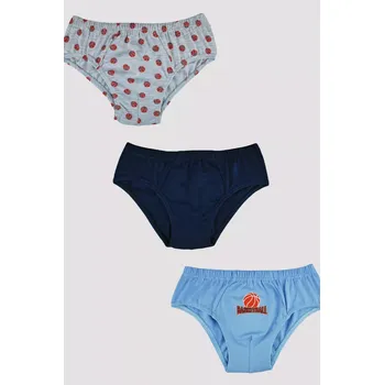 Chlapecké oblečení CHLAPECKÉ SLIPY 3PAK BS001 SET 3 MIX 134-140