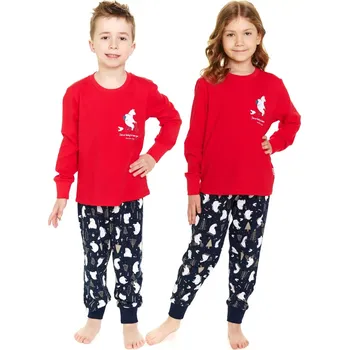 Dívčí pyžamo Dívčí pyžamo 5264 red - Doctornap červená 122/128