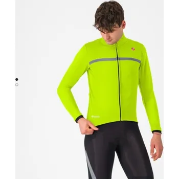 Cyklistická bunda Castelli Estremo 2 Jacket bunda, yellow fluo - XL