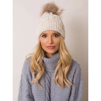 Čepice Dámská čepice 9.74 béžová jedna velikost