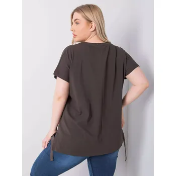 Dámská halenka Halenka RV BZ 6434.28P tmavá khaki jedna velikost