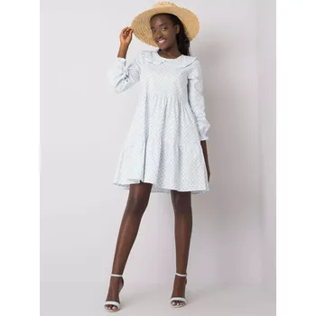 Dámské šaty Šaty 123 SK 187576.40P bílá a modrá XL