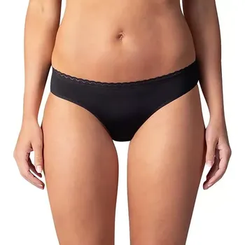 Kalhotky Dámské kalhotky s krajkou DAILY MICRO SLIP - BELLINDA - černá XL