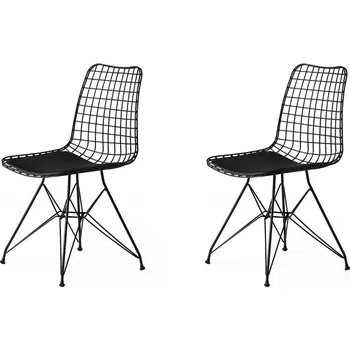 Jídelní židle Sada jídelních židlí Tivoli Black, 2 ks, černá