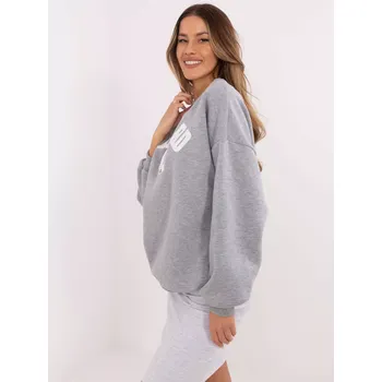 Dámská mikina Mikina EM BL 617 16.01X melange šedá jedna velikost