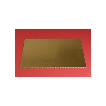 Dortová podložka zlatá - Ozdobná, oboustranná / 44 x 54 cm