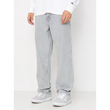 Pánské kalhoty Carhartt WIP Single Knee (black/chalk wash) 33X32, šedá