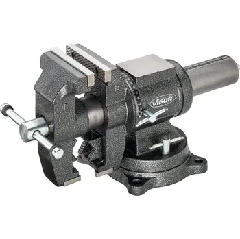 Svěrák Vigor Dílenský svěrák s otočným talířem, 150mm - V6150N