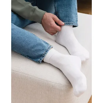 Pánské ponožky Unisex ponožky Steven art.157 Supima Frotte 35-46 bílá 35-37