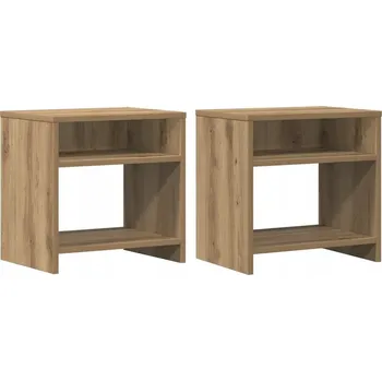 Noční stolek Noční stolek industriální 40x30x40 cm dub artisan