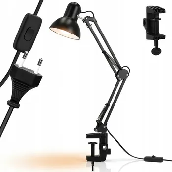 Lampička Stolní lampa Smartled Kancelářská černá, výkon až 60 W