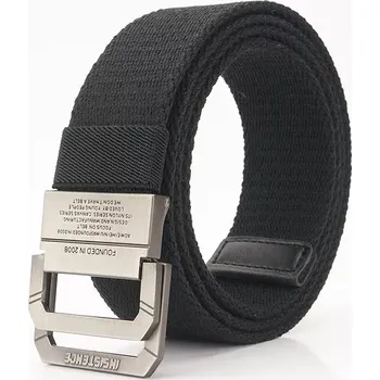 Opasek Nylonový opasek s kovovou přezkou Monet Černý