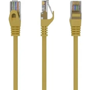 Síťový kabel GEMBIRD UTP Cat 6 patch cord žlutý 3m PP6U-3M/Y