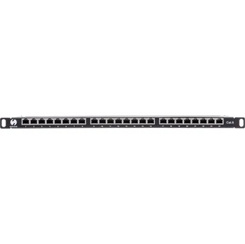 Serverovna NETRACK 104-13 Netrack patch panel 19" 24portový kat. 6 FTP, 0,5U s poličkou