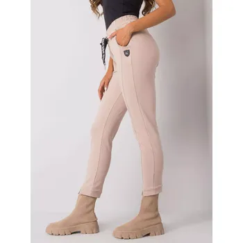 Dámské kalhoty Tepláky RV DR 7071.20 béžová M