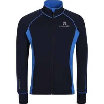 Oblečení a móda Progress TOREZ pánská funkční sportovní mikina tm.modrá/modrá M
