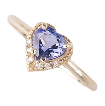 Souprava šperků diamant - zlatý prsten - srdce (U2-3293TD) Velikost: 58