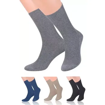 Pánské ponožky Netlačící ponožky Steven art.018 popelavá melanž 35-38