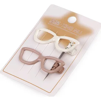 Ozdoba do vlasů Kovové sponky do vlasů srdce, hvězdy, brýle Varianta: 18 mix brýle, Balení: 2 ks