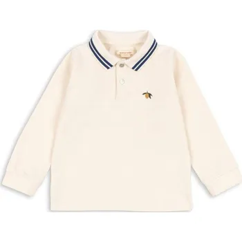 Dětské polo triko s dlouhým rukávem Florian "Antique White" Konges Sløjd VELIKOST: 104/4 roky
