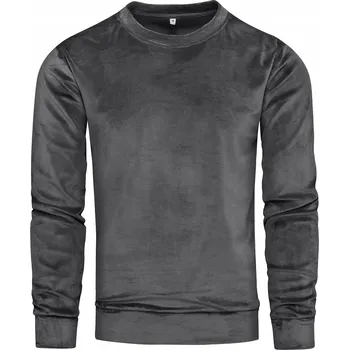 Pánská mikina Pánská mikina bez kapuce , grafitová XXL