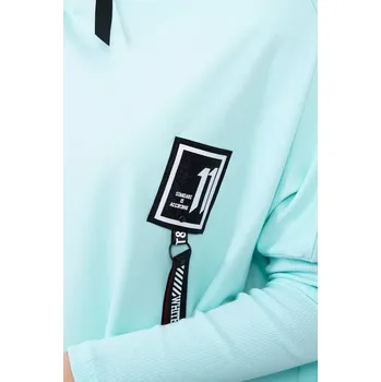 Dámská mikina Oversize mikina s asymetrickými boky mint UNI