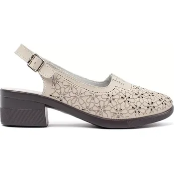 Dámské sandále Módní hnědé dámské sandály Obcas 37