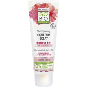 Šampon SO’BiO étic Šampon pro barvené a melírované vlasy s ibiškem BIO (250 ml) - udržuje zářivou barvu Varianta: udržuje zářivou barvu