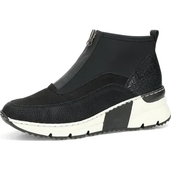 Dámské tenisky Rieker dámské stylové kotníkové tenisky - černé