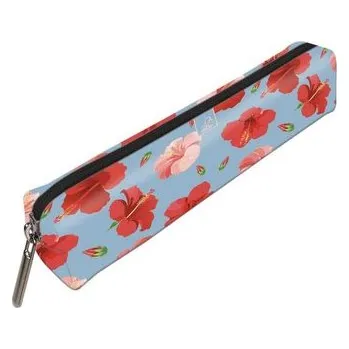 Set školních potřeb Piórnik mini prostokąt Hibiskusy W Jeansie, Bee-Bee