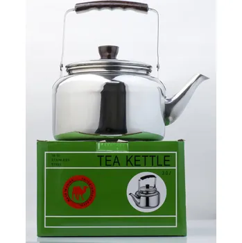 Konvice na čaj Tradiční ocelová Konvice Hauspremium 3 l šedá