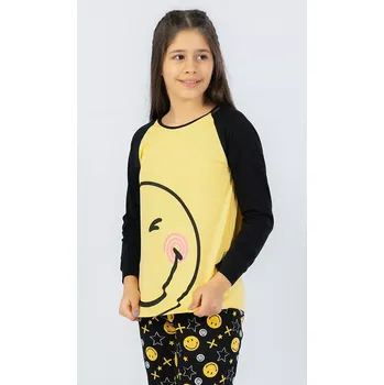 Chlapecké pyžamo Dětské pyžamo dlouhé Úsměv žlutá 15 - 16