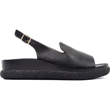 Dámské sandále Designové sandály černé dámské bez podpatku 41