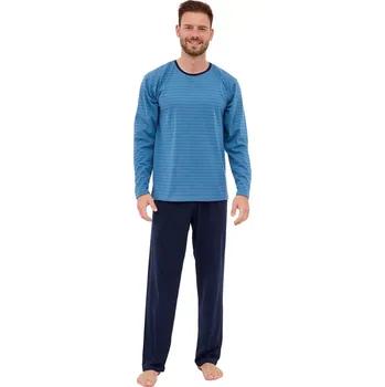 Pánské pyžamo Pánské pyžamo 138/49 Various - CORNETTE světle modrá L