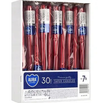 Svíčka Tradiční parafínová svíčka Bispol 30 ks