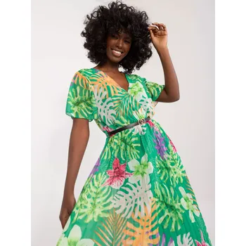 Dámské šaty Šaty DHJ SK 13162 3.90 zelená jedna velikost