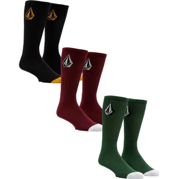 Cyklistické návleky Ponožky - Volcom Full Stone Sock 3-Pack - Mix