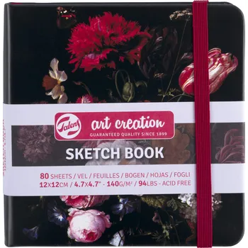 Skicák Art Creation v pevné vazbě Flowers 12x12, 140g